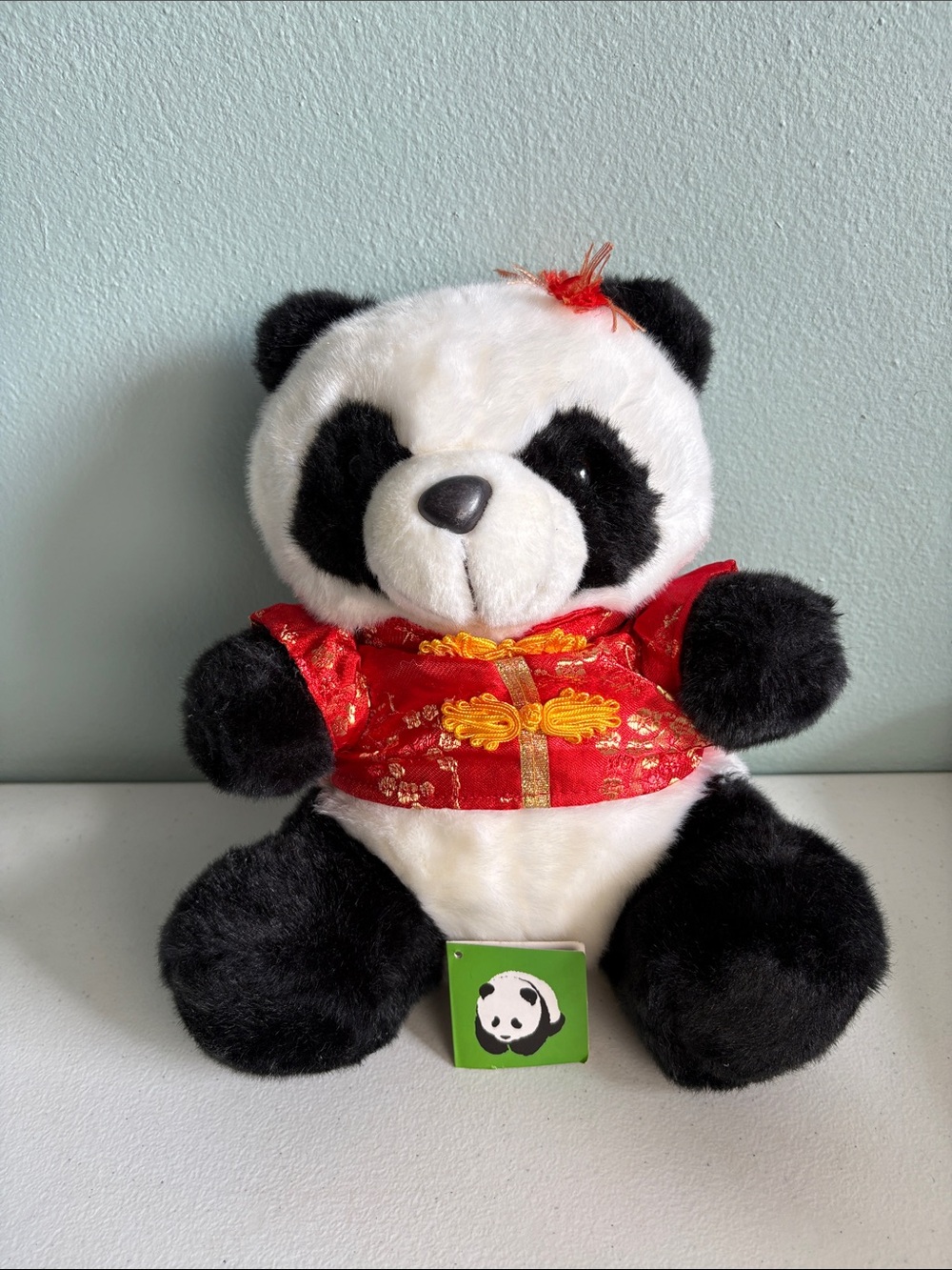 Longbo Panda with Tang Suit House of Good Fortune LB-77014